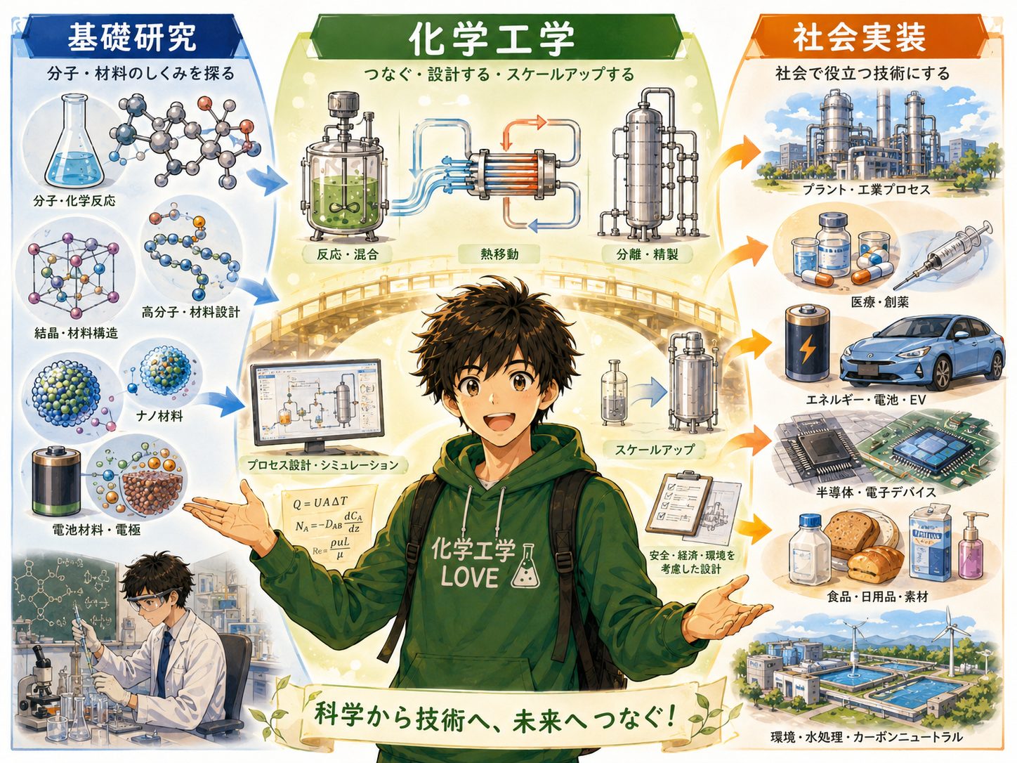 カコウくんで学ぶ化学工学